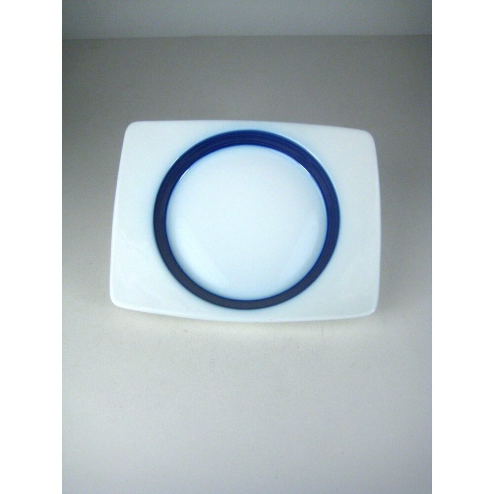 Thomas Germany Wine Bottle Coaster Brushed Cobalt Rectangular Porcelain